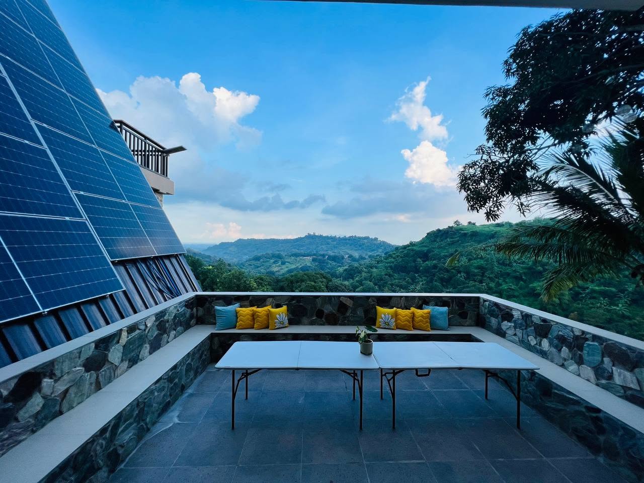 The terrace and hillside at Yellow Hill Leisure Resort